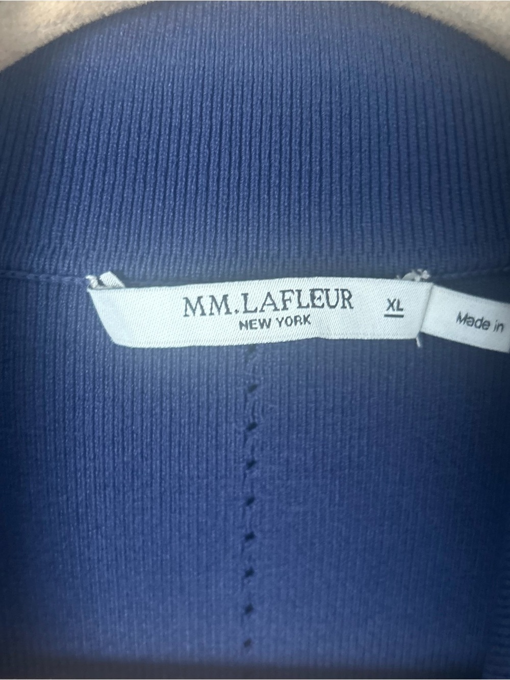 M.M. Lafleur Merritt Wrap Jardigan in Dark Navy - Picture 4 of 6
